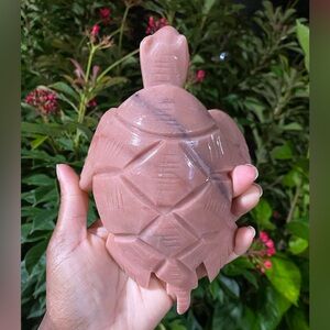 Pink/Peach Calcite Turtle